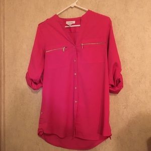 Calvin Klein Pink Button Blouse
